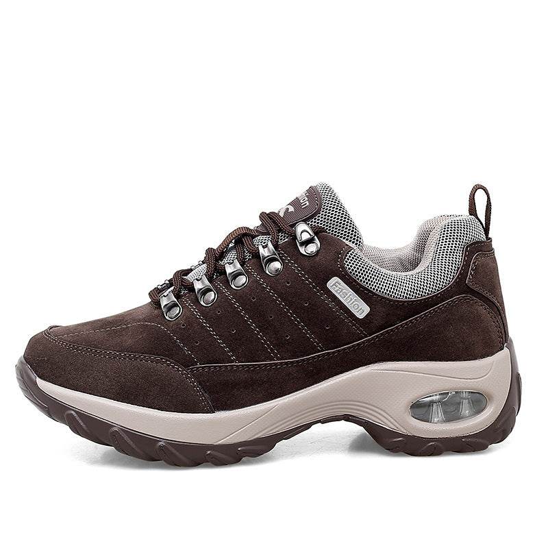 Sneakers Air Cushion Sole Casual Shoes Brown