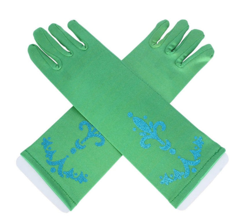 Children's Decorative Gloves Printing Gloves Green
