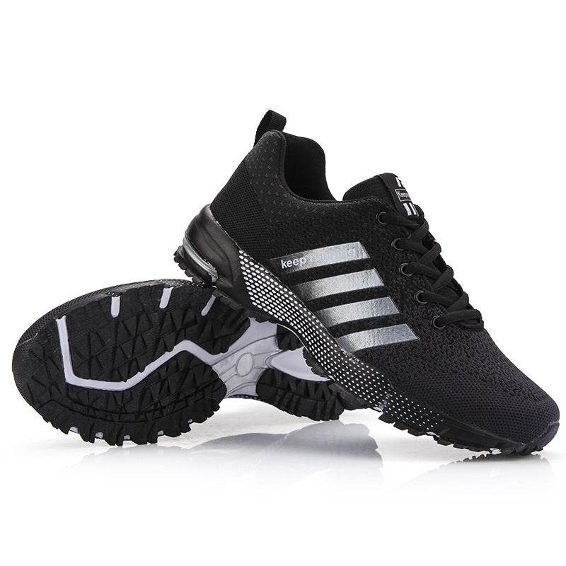 Casual Breathable Fly Woven Mesh Sneakers Black