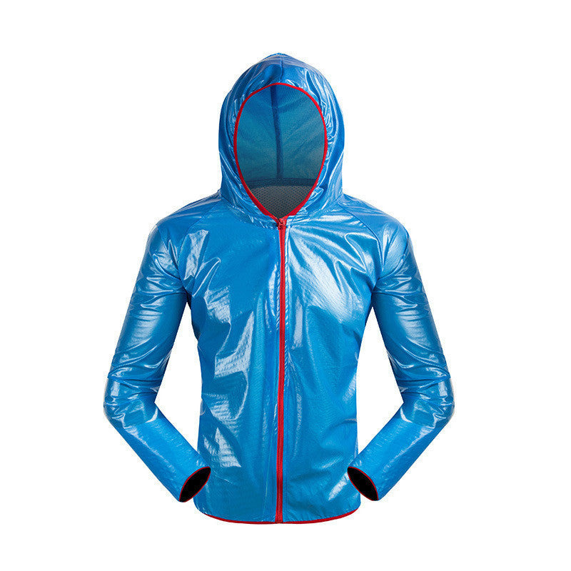 Split Raincoat Rain Gear Waterproof Riding Reflective Adult Raincoat Suit Blue Jacket