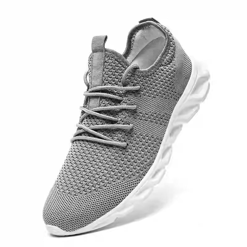 Men Casual Sport Shoes Light Sneakers White Outdoor Breathab Light Grey