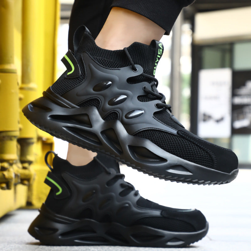 Men's Breathable Anti-smash And Anti-puncture Safety Shoes