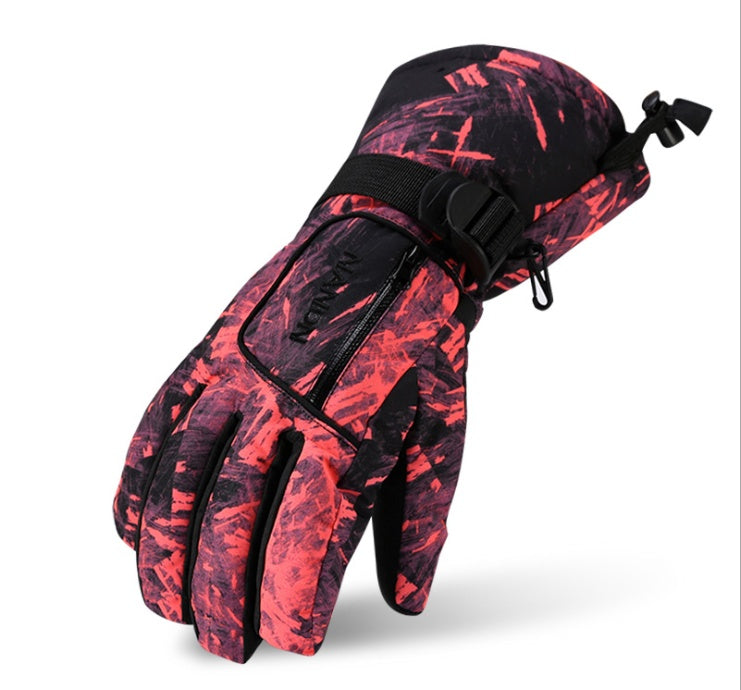 Ski gloves Red