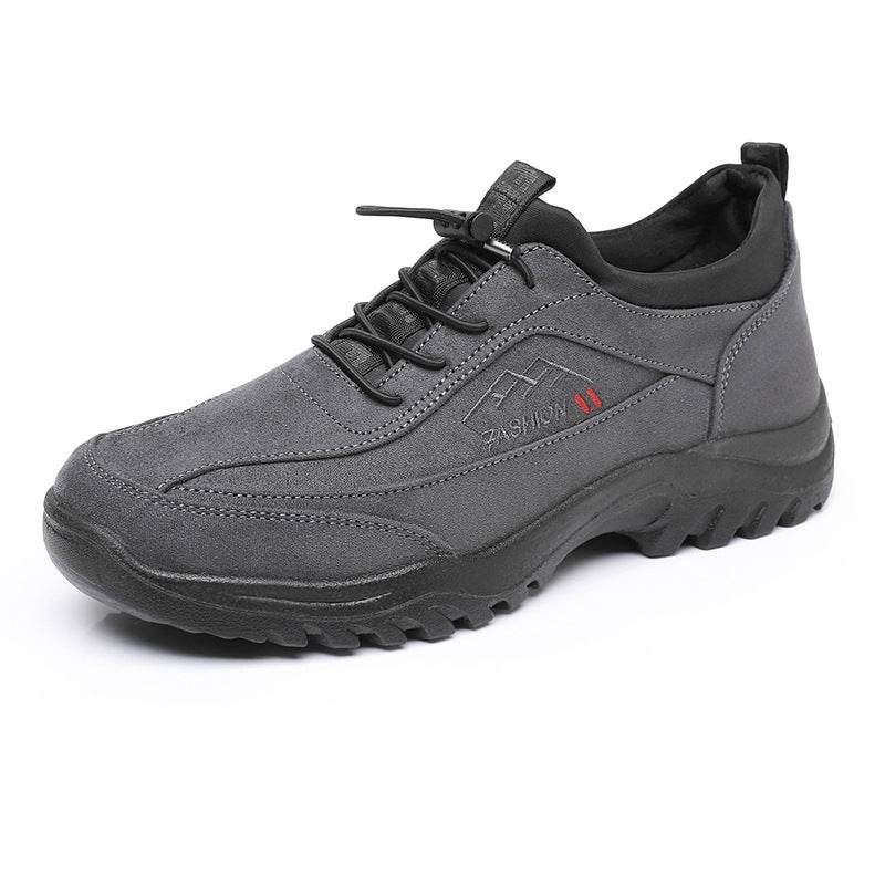 Outdoor Sports And Casual Soft Bottom Non-slip Shoes Men Gray