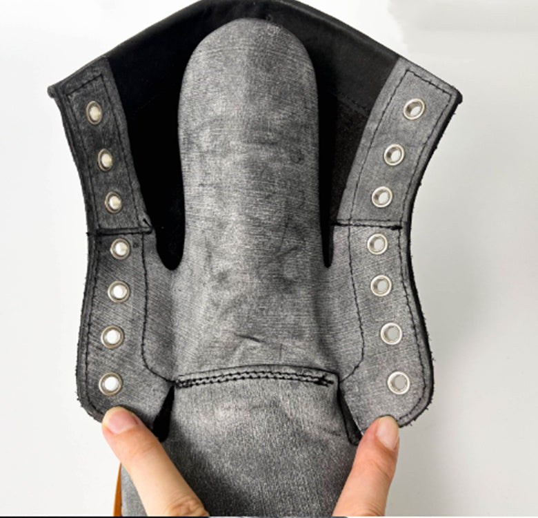 Retro Men's Boots Goodyear Craft Hand-made Toe Layer Fog Wax Cowhide Toe Boots