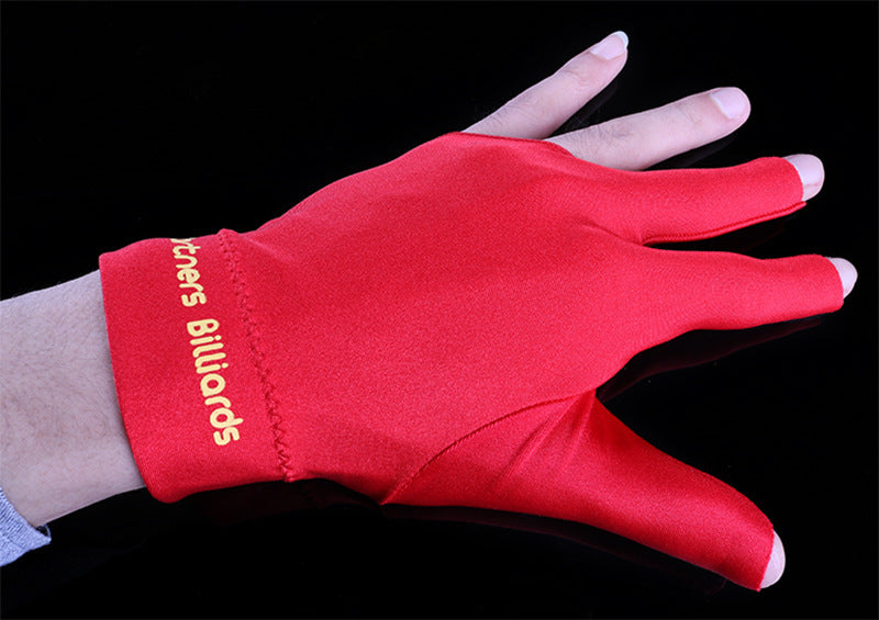 Refined Gloves Billiards Gloves Billiards Three Finger Gloves Red