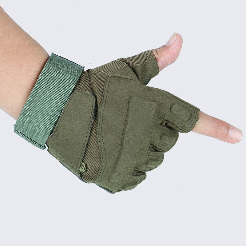 Fitness Camo Gloves Touch Screen Tactical Long Finger Gloves Green
