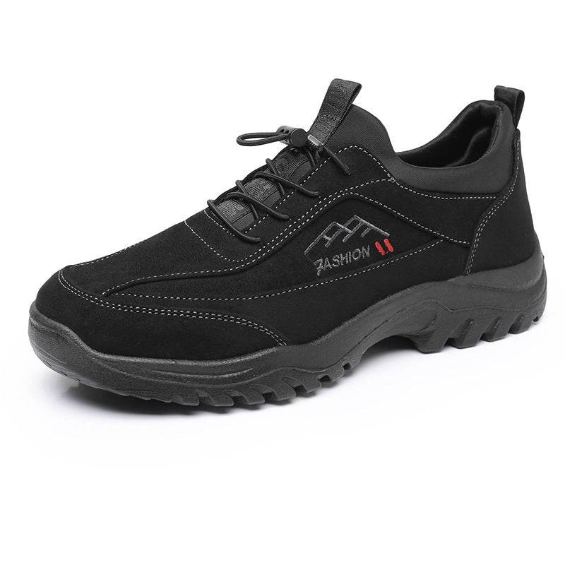Outdoor Sports And Casual Soft Bottom Non-slip Shoes Men Black