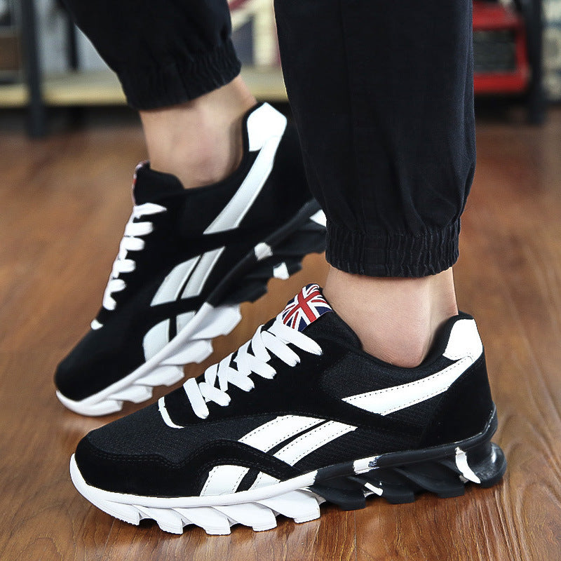 Casual shoes, men's sports, fashion, running shoes, comfortable, breathable mesh, men's shoes black
