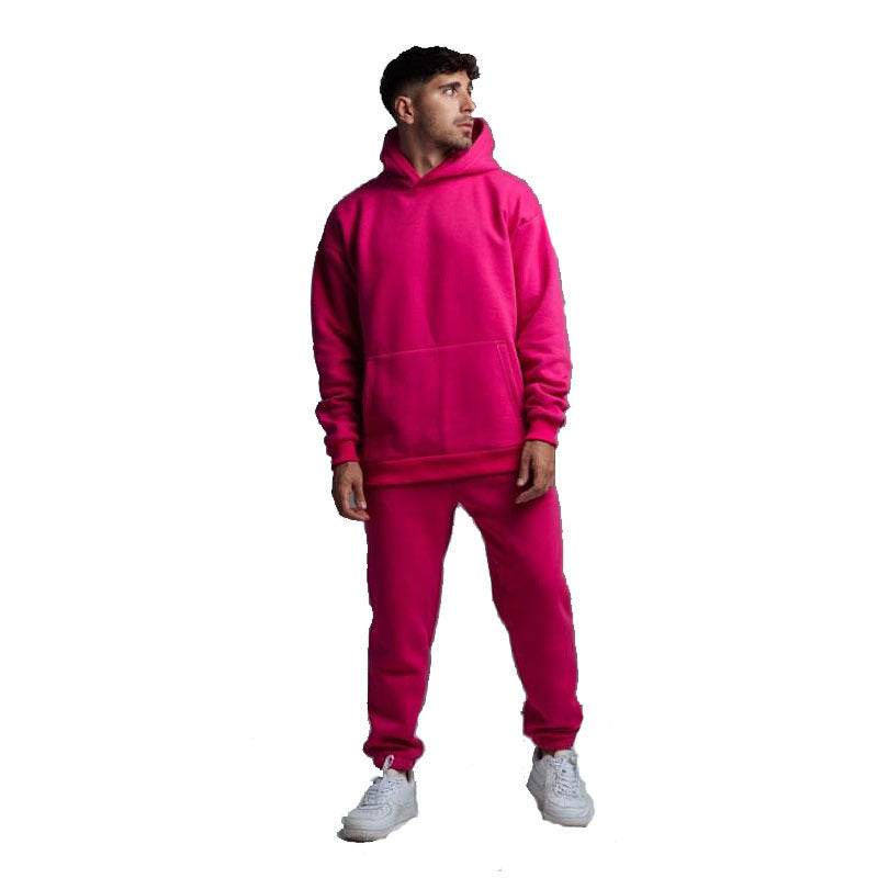 Hoodie Suit Sweater Two-piece Set Red