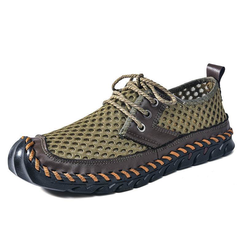Casual And Lightweight Slip-on Plus Size Sports Tide Creek Shoes Soft Bottom Low Top Men's Shoes Green