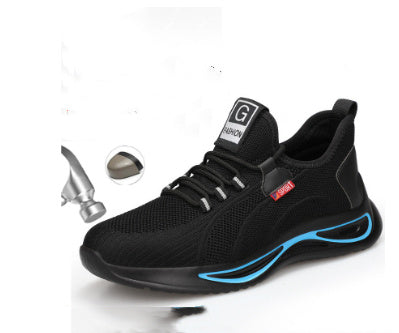 Comfortable Breathable Fly Woven Anti Slip Hiking Safety Shoes 242 Flyknit