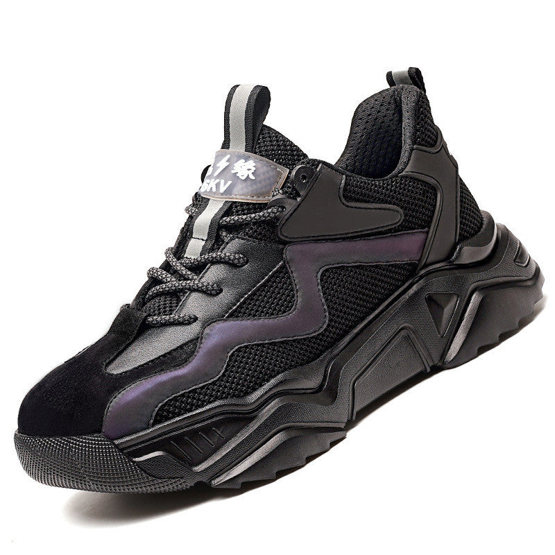 Men's Lightweight Safety Shoes Black big net