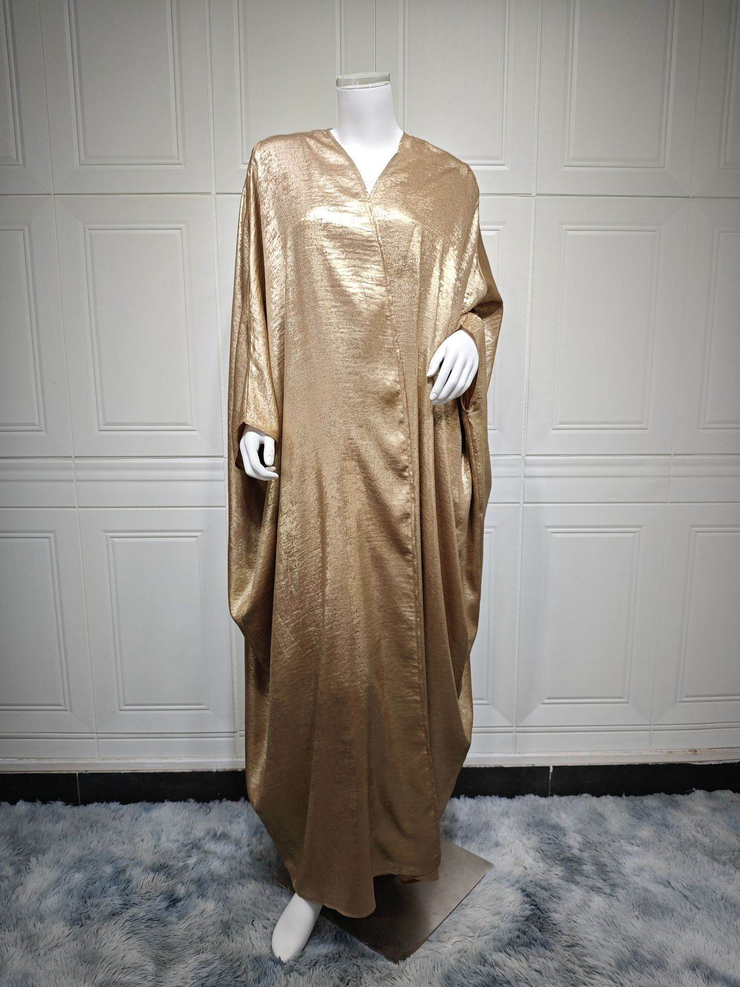 Women's Fashion Robe Plus Size Cardigan Gold Free Size