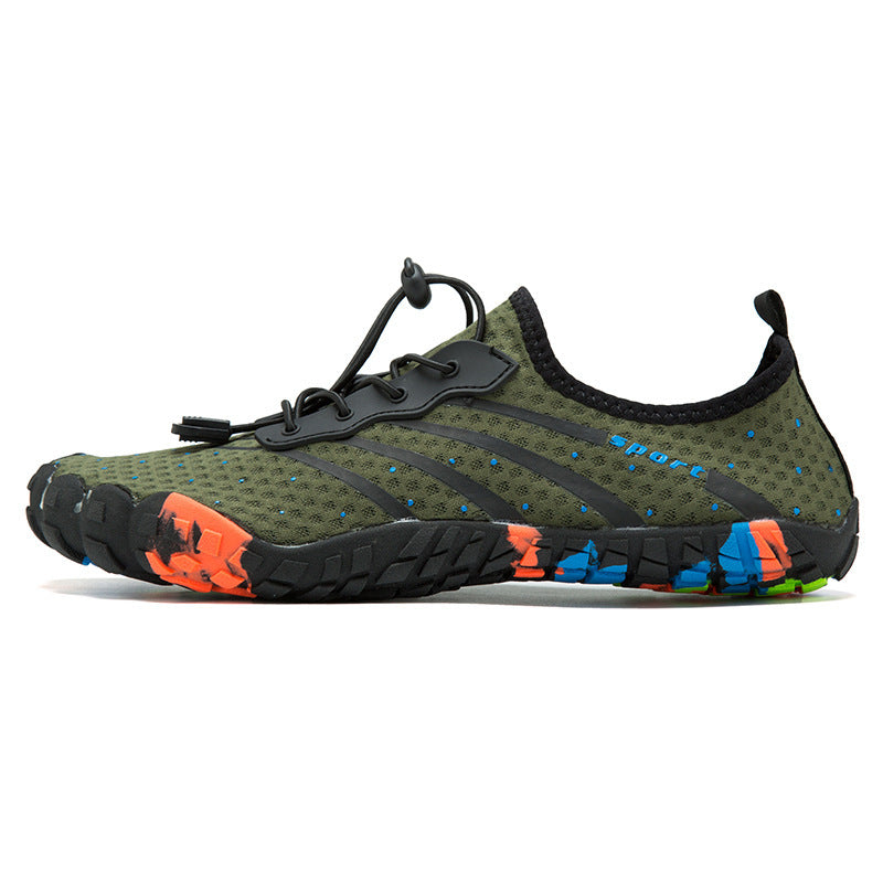 Fast Drainage Beach Swimming Couple Outdoor Fitness Shoes Army Green