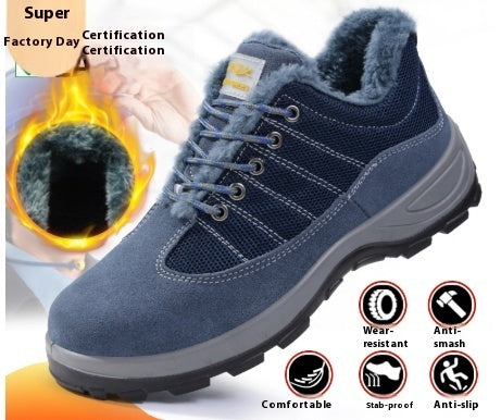 Fireproof Flower Safety Wear-resistant Steel Toe Cap Felt Buckle Welder Shoes The Sixth Type
