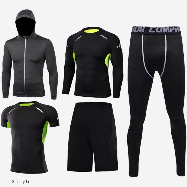 Fitness clothing suit basketball tights 3 style