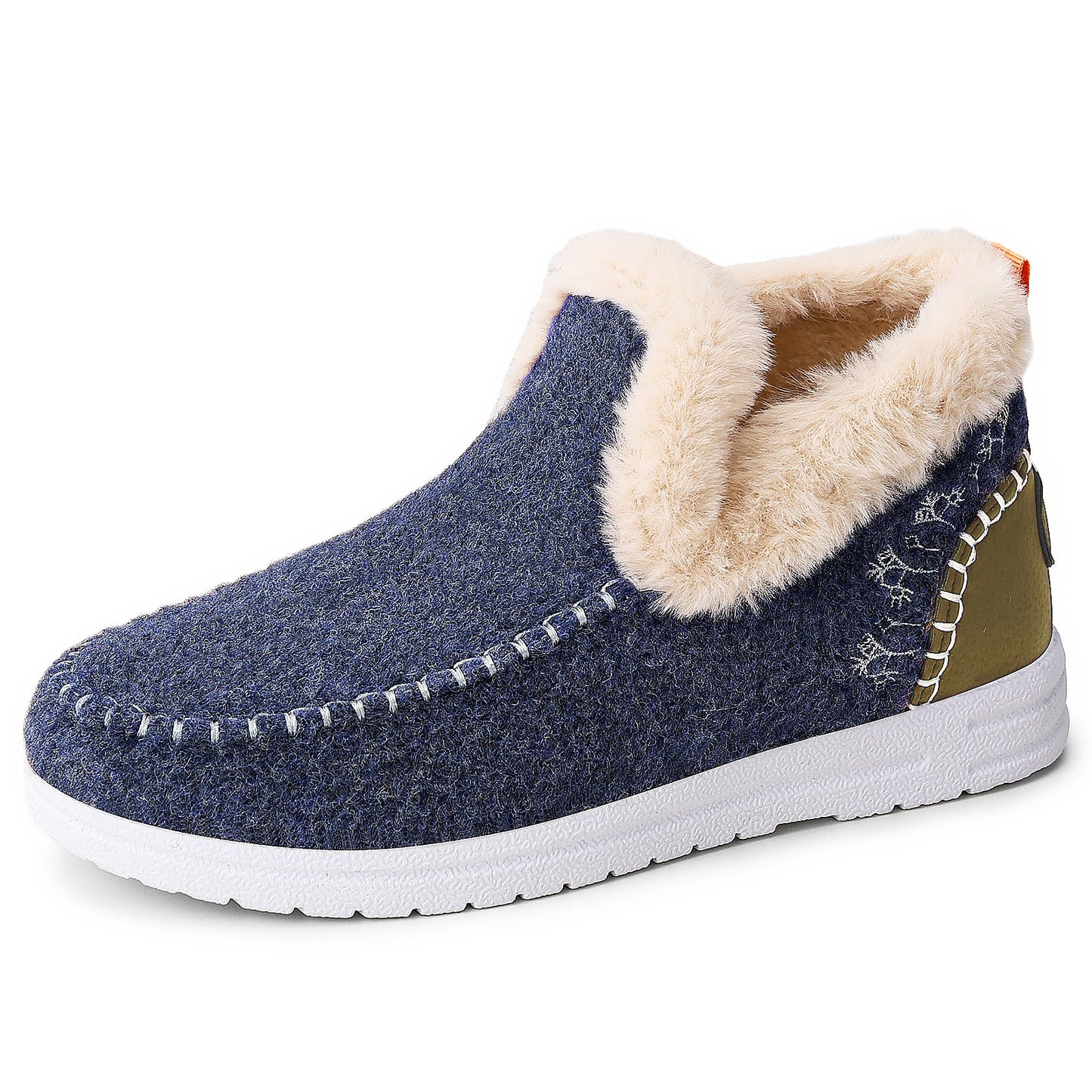 Cold-proof Female Lightweight Simple Cotton Boots Blue