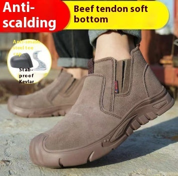 Slip-on Steel Toe Cap Safety Shoes Attack Shield And Anti-stab 902 Antismashing and antista