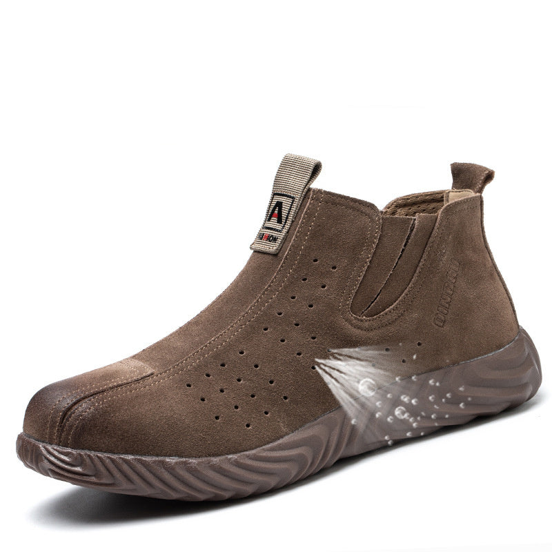 Men's Safety Shoes Anti-smashing Anti-piercing Lightweight Soft Sole 268huizongK