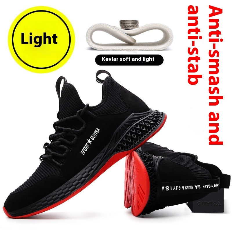 Labor Protection Shoes Anti-smashing And Anti-stab Safety Shoes Non-slip Comfortable Comfortable Protective Footwear Work Shoes