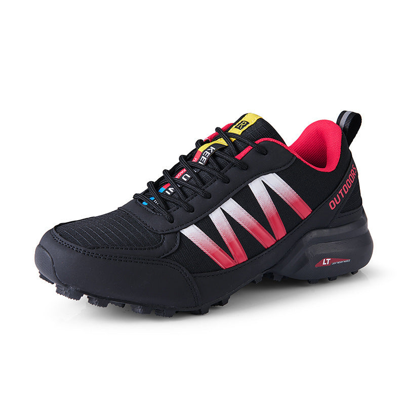 Mountaineering Rock Climbing Hiking Casual Sneaker K200 Black And Red