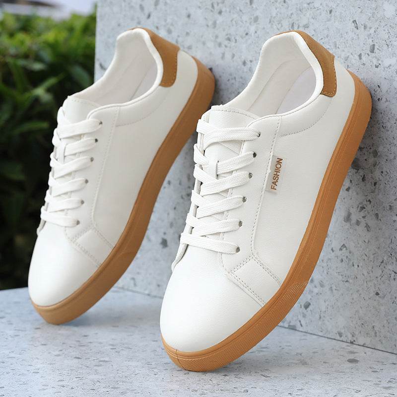 Men's Korean-style All-matching Fashionable Sports Shoes 1703 Light Brown