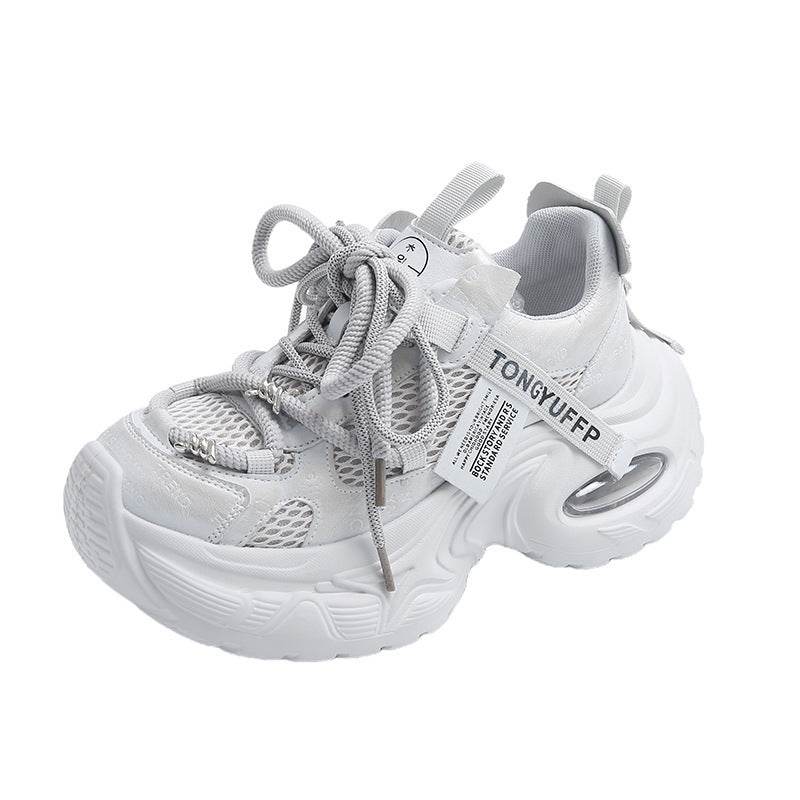 Women's Thick-soled Mesh Breathable Casual Sneaker Gray