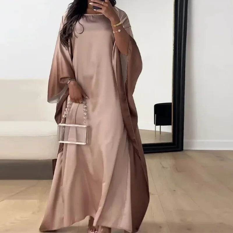 Ethnic Tribe Long Sleeve Printed Maxi Dress Camel