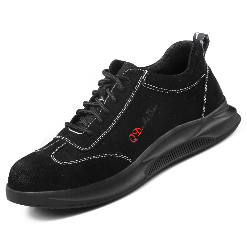 Men's Anti-smash And Anti-puncture Safety Work Shoes Black