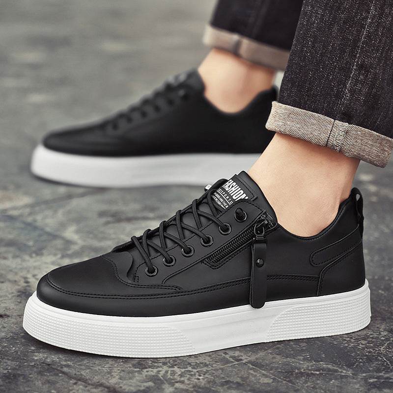 Men's Casual All-matching Slip-on Board Shoes Black