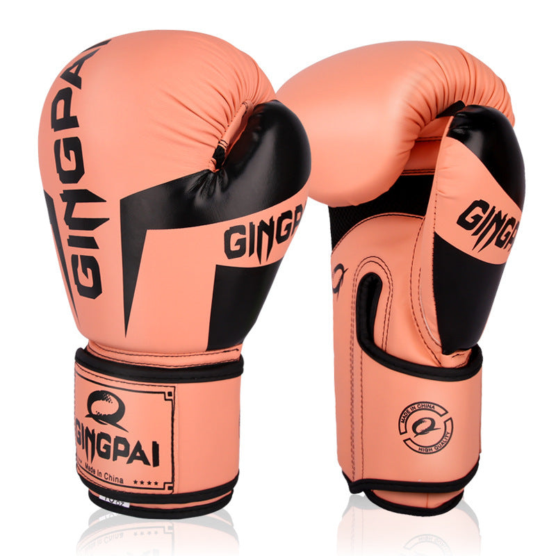 Boxing Gloves Sanda Gloves Training Boxing Glove Matte Light Orange