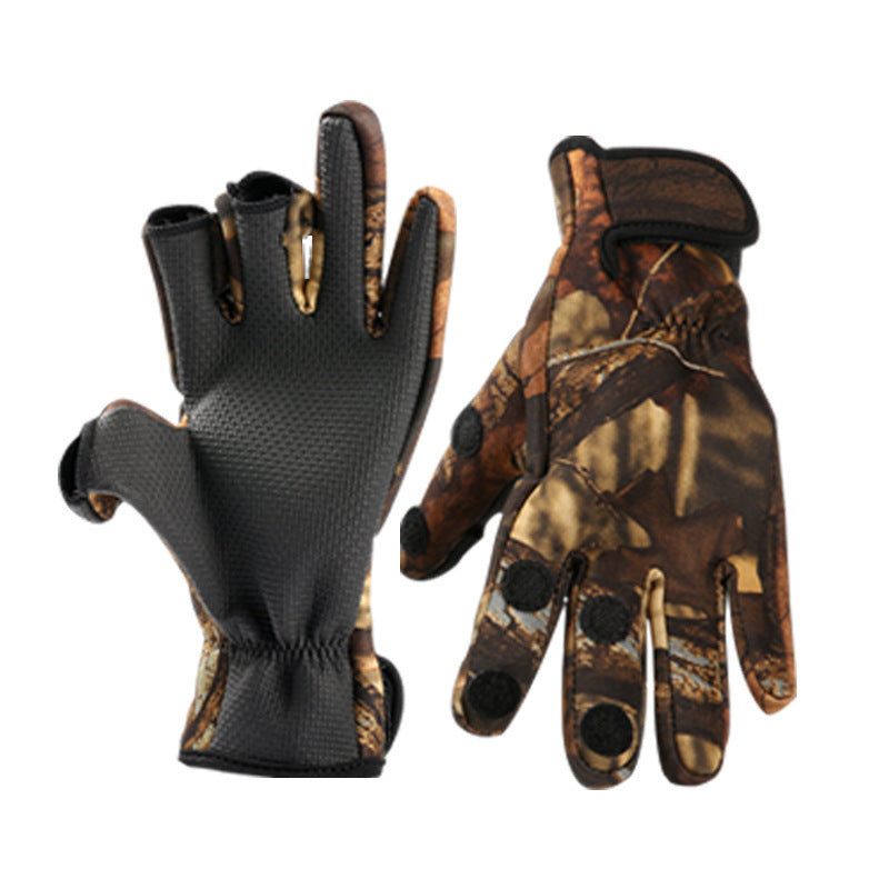 Outdoor Sports Gloves Warm Winter Riding Gloves Brown
