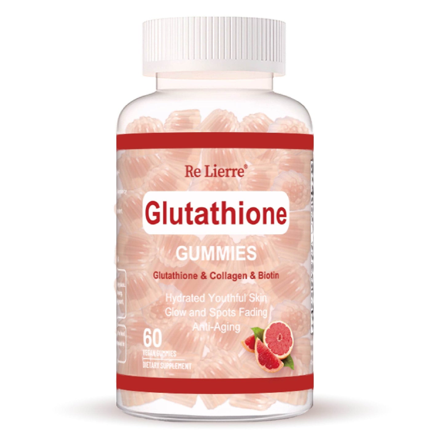 Glutathione Collagen Gummies Grapefruit Flavor Red