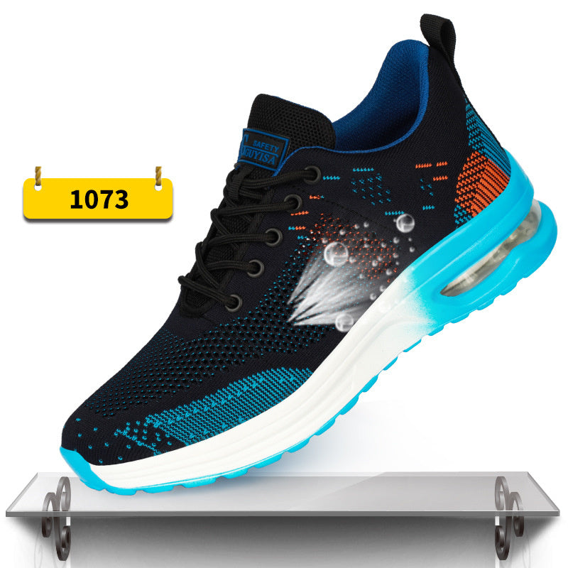 Indestructible Steel Toe Work Shoes Men Sneakers Fashion Air Cushion Safety Shoes C1073