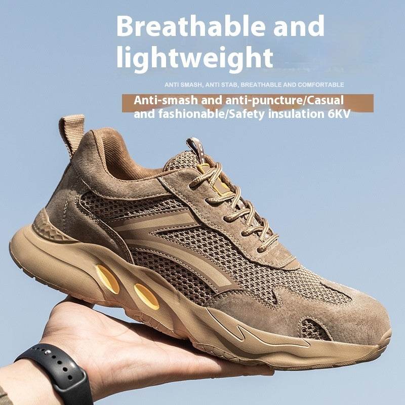 Summer Breathable Labor Protection Shoes Anti Smashing Anti Piercing Anti Slip