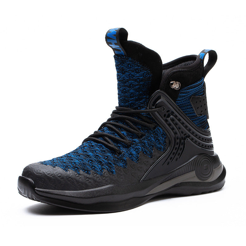 Flying Woven Breathable Protective Safety Shoes Large Size Mens Work Shoes 66blue