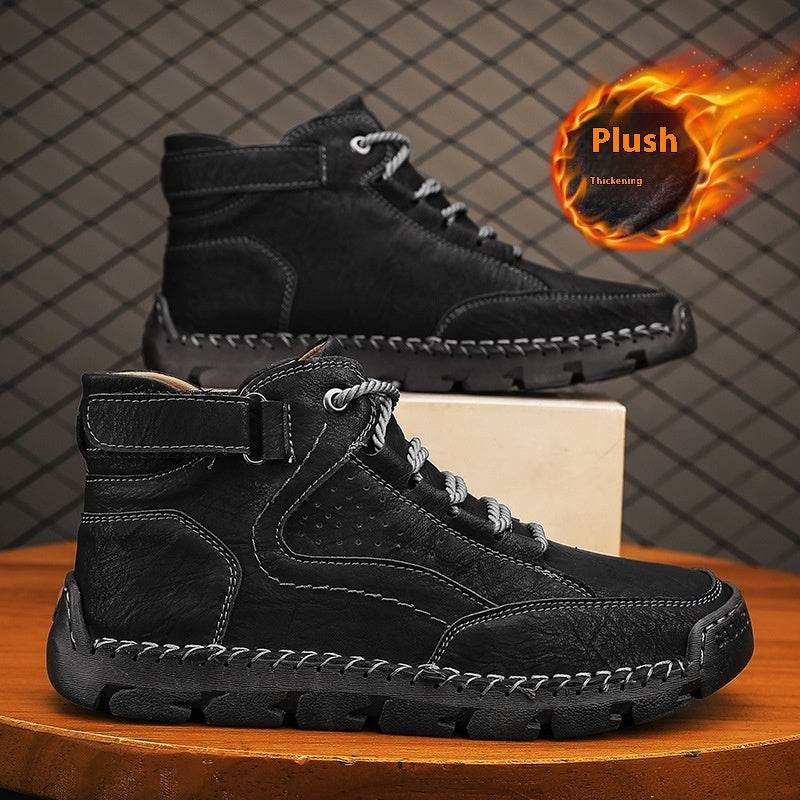 Plus Size Outdoor Travel Wholesale Shoes 9503 Black Plus Velvet GA