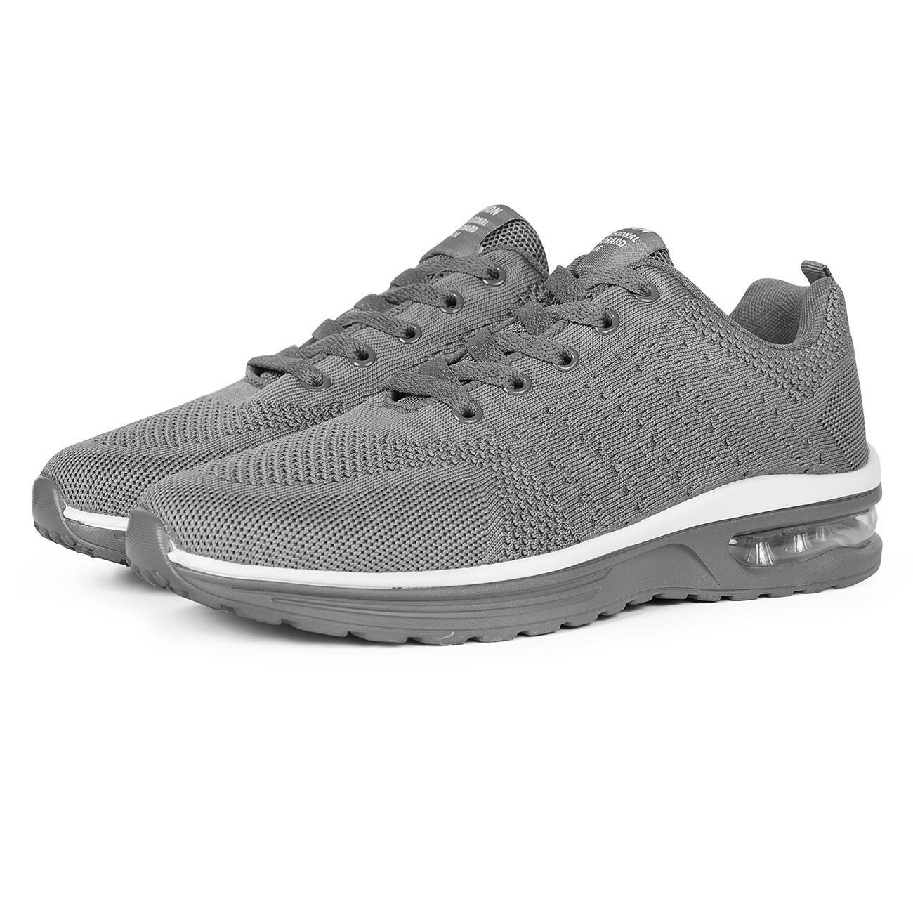 Casual Flyknit Breathable Light Running Shoes Gray