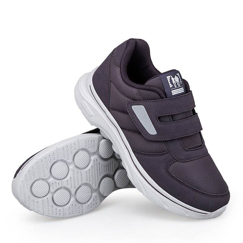 Women's Soft Bottom Widened Velcro Casual Walking Shoes Female Purple