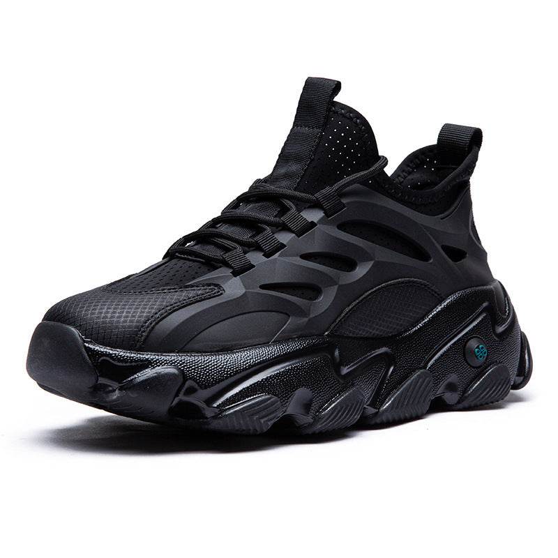 Men's Simple And Breathable Running Sneaker 930 Black Single Net