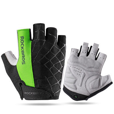 Cycling gloves green