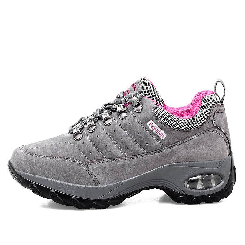 Sneakers Air Cushion Sole Casual Shoes Grey rose red