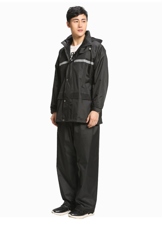 Reflective adult split raincoat rain pants suit