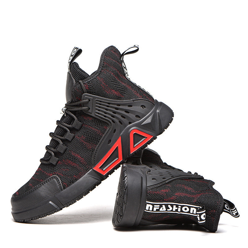 Steel Toe Anti Smashing And Anti Piercing Safety Protective Work Shoes 8258Red