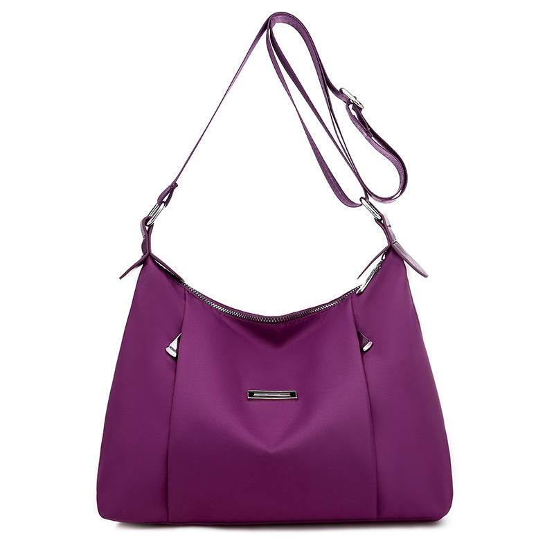 Fashion Oxford Cloth Shoulder Bag Simple Women's Crossbody Bag Purple