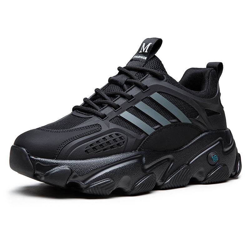 Men's Simple And Breathable Running Sneaker 22180 Black