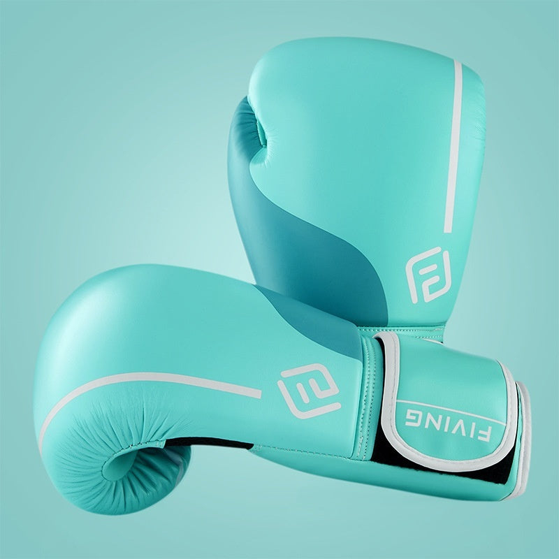 Professional Women's Boxing Glove Sanda Fight Fighting Morandi Boxing Gloves Training Gloves Mint Green
