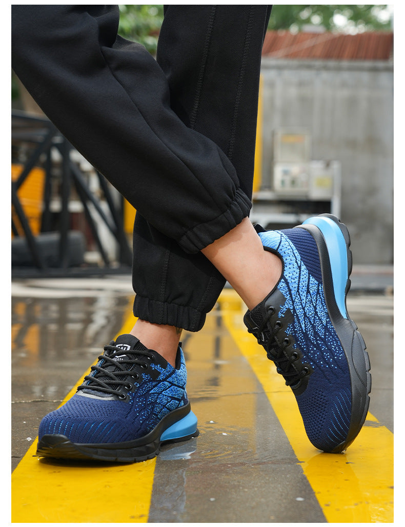 Labor Protection Steel Thorn Safety Shoes Blue