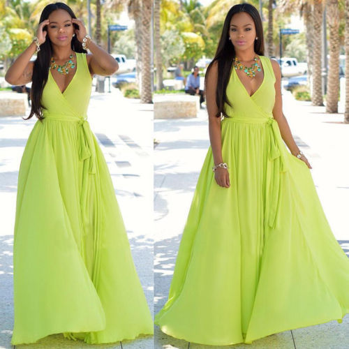 Fashion Women's Loose Chiffon Sexy Dress
